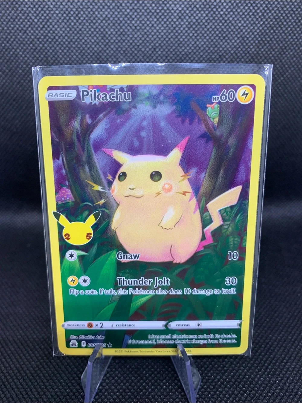 Pikachu Card Lot Celebrations Anniversary Holo Perfect In Cases